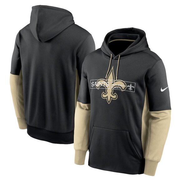New Orleans Saints Nike Color Block Fleece Performance Hoodie - NWT - Picture 5 of 5
